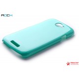 Пластиковая накладка ROCK Naked Color-ful series для HTC One S +пленка (бирюзовый)